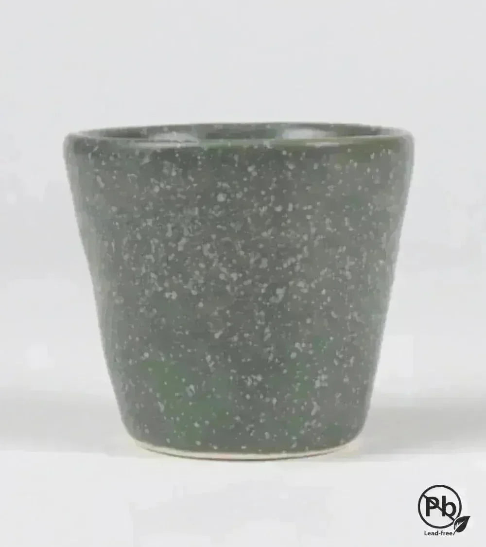 Esmalte verde con efecto para baja temperatura. - Hilario Studio Pottery