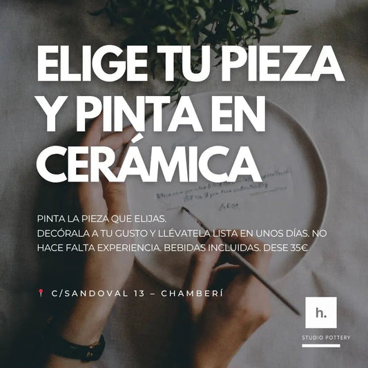 Pinta y Diseña sobre cerámica. - Hilario Studio Pottery