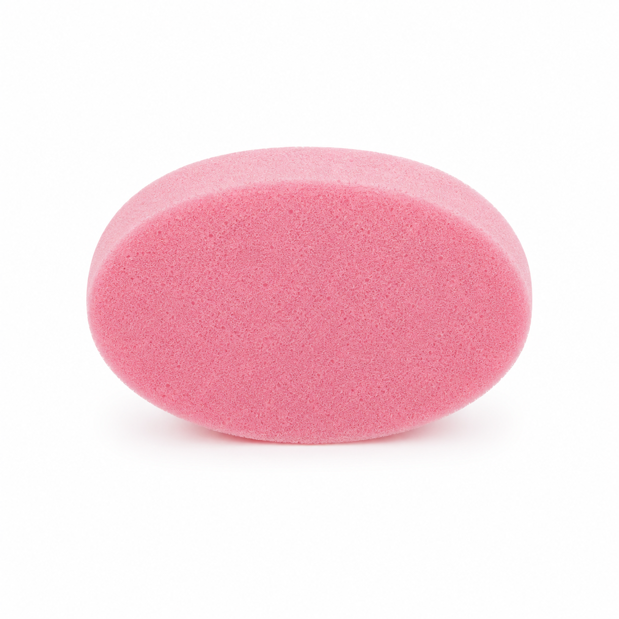 Esponja manual pequeña ovalada rosa 115×75×38 mm