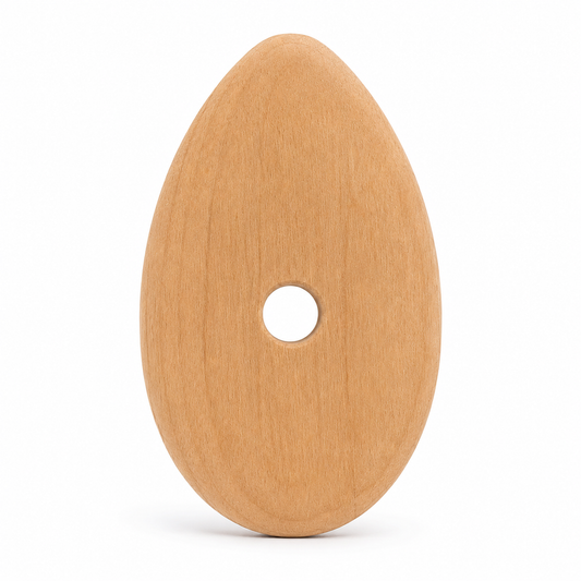 Esteque oval de madera para cerámica