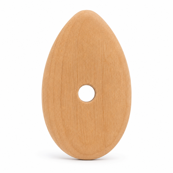 Esteque oval de madera para cerámica