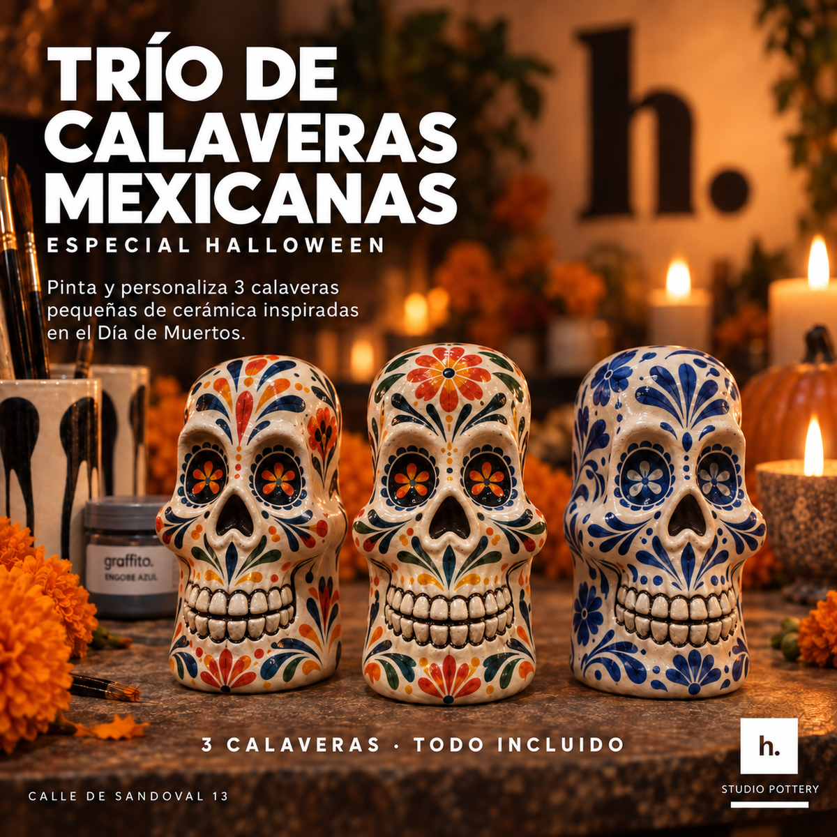 Taller Halloween: Calaveras mexicanas