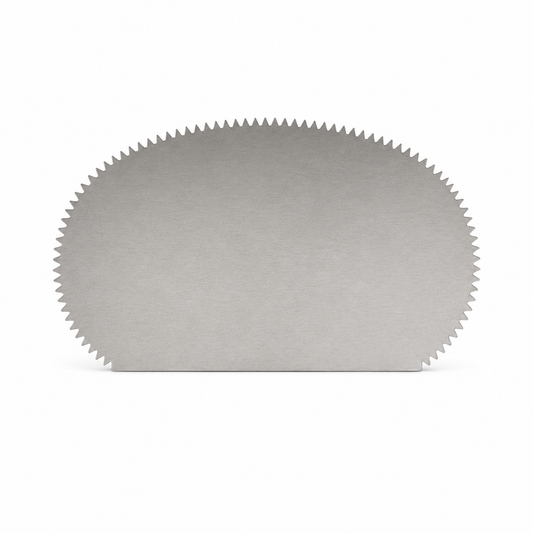 Forma de acero dentado