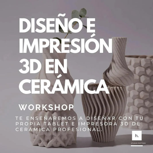 Diseño e impresión 3D en cerámica. - Hilario Studio Pottery 