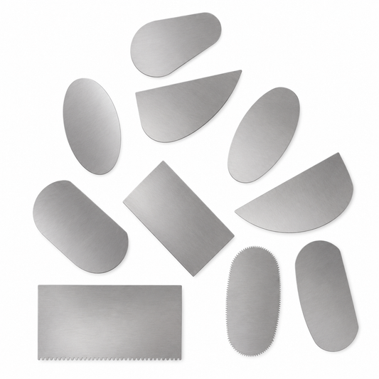 Kit 10 riñones de acero inoxidable
