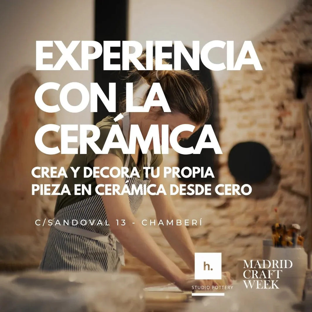 Experiencia con la cerámica: crea y decora tu pieza en Hilario