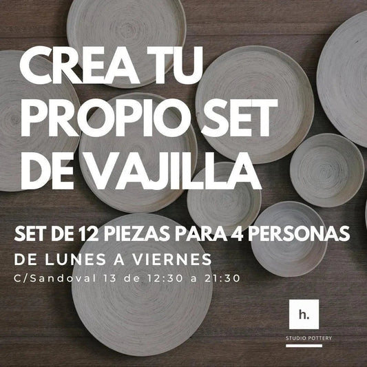 Crea tu propio set de vajilla. - Hilario Studio Pottery