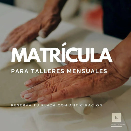 Matrícula Modelado mensual - Hilario Studio Pottery