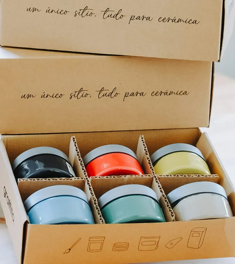 Kit de engobes para gres EGS – 6 colores