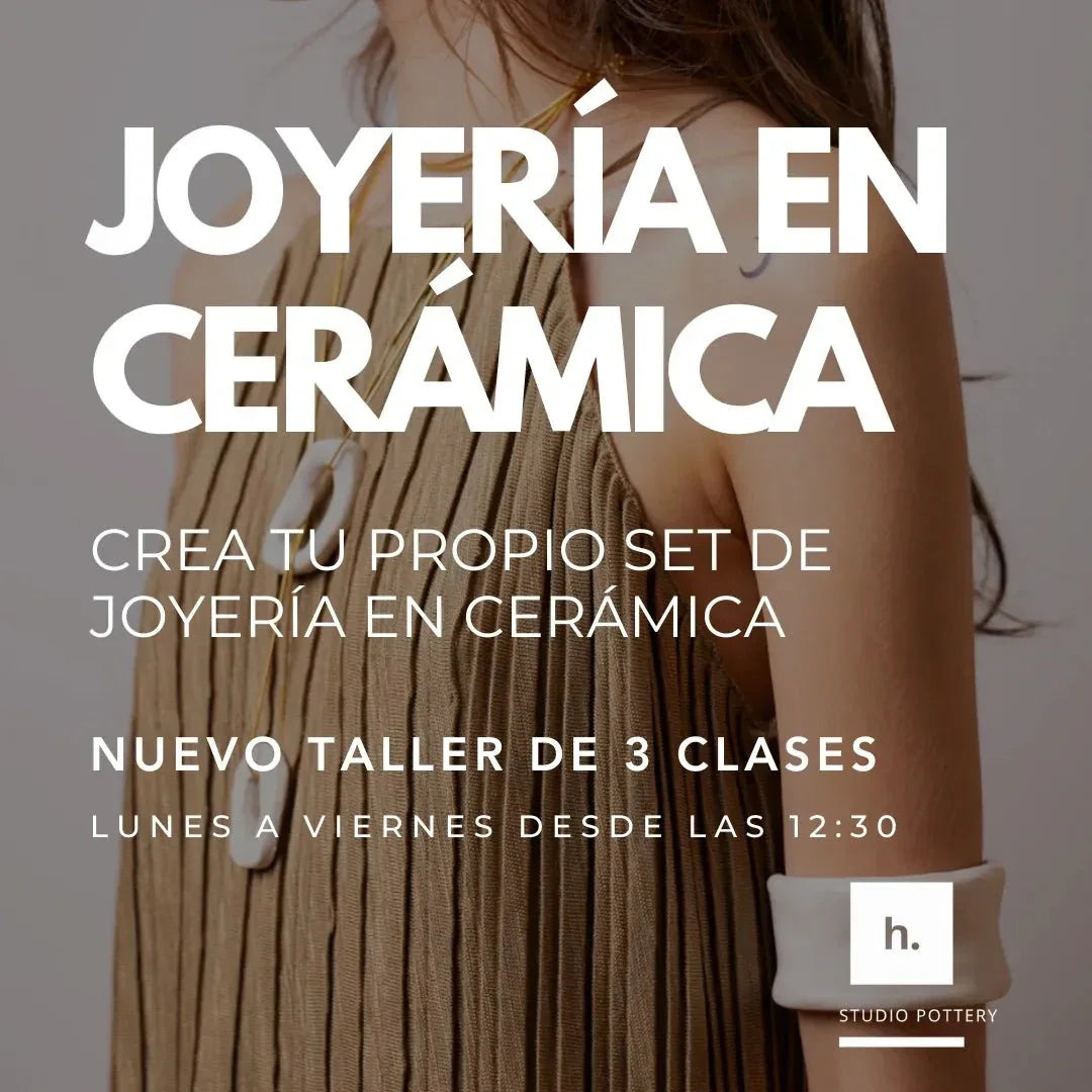 Taller de Joyería en Cerámica: Crea Tu Propio Set de Joyería (3 Clases) - Hilario Studio Pottery